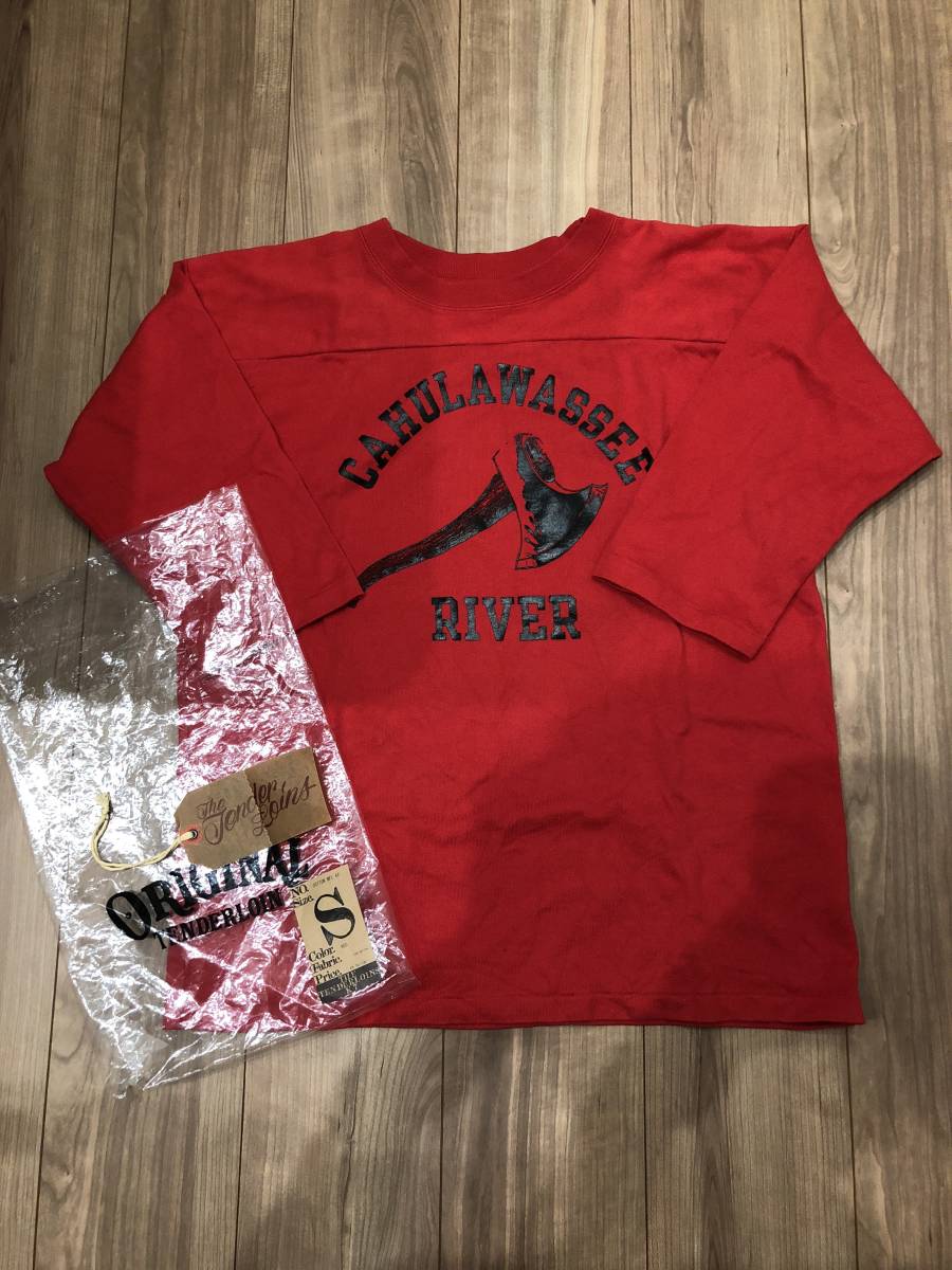 17SS テンダーロイン COTTON NFL AX フットボールT 七分 レッドS 