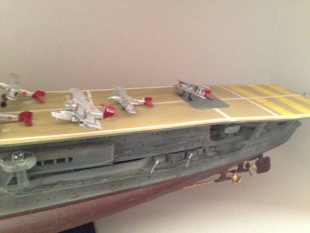 スクラッチ ☆ 日本海軍 航空母艦 赤城 ☆ 1934年 三段甲板 改造 完成品