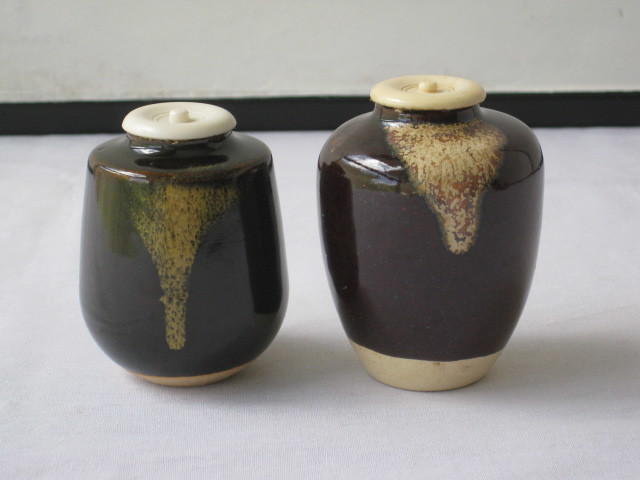 茶道具 茶入 文琳 京焼大海茶入 丹波肩衝茶入 茶入三種 茶入の通販