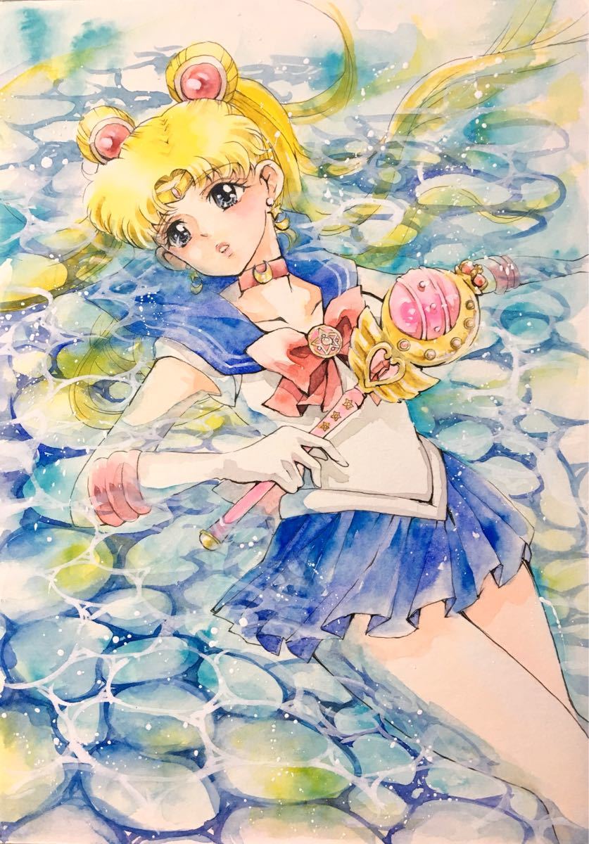 セーラームーン 同人 自作 手描きイラスト 手描きイラスト 売買されたオークション情報 Yahooの商品情報をアーカイブ公開 オークファン Aucfan Com
