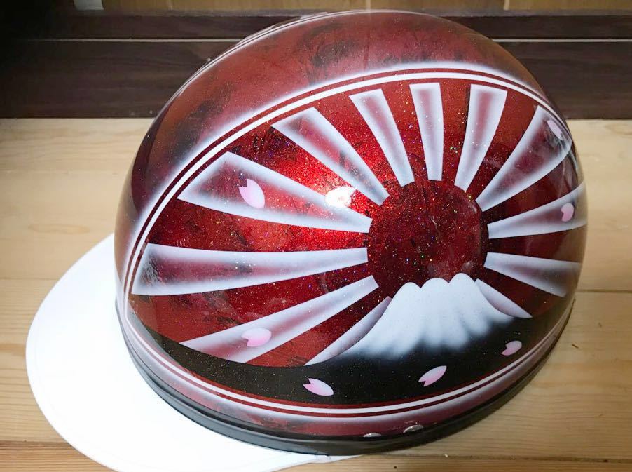 コルク半 カスタム 富士日章 3つボタン ピンクラップラメ 桜 コルク半 