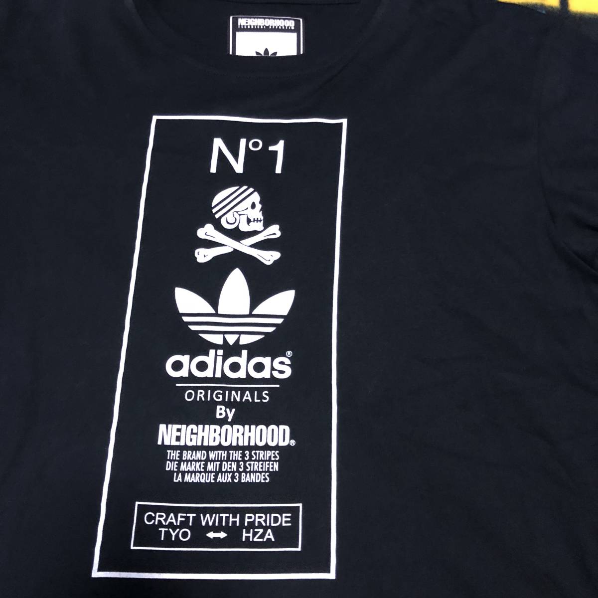 【美品】ADIDAS ORGINALS × NEIGHBORHOOD アディダス オリジナルス ネイバーフッド コラボ 半袖 Tシャツ Mサイズ