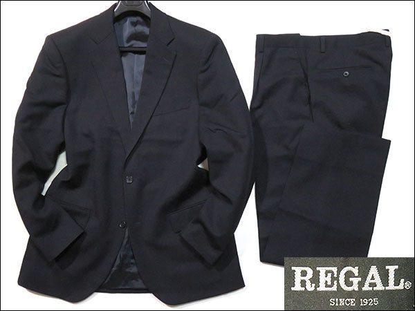 美品・未使用級】REGAL リーガル スーツ2パンツ 希少 BE8 ネイビー 美