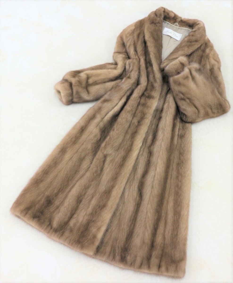 美品【Belle Vison】ベルビジョン【SAGA MINK】高級毛皮 パステル 