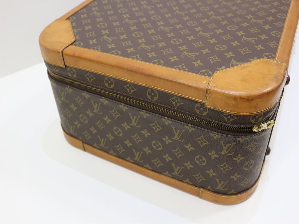 正規【ルイヴィトン】トランクケース　トラベルバッグ　ハードトランク　モノグラムライン　ハ051