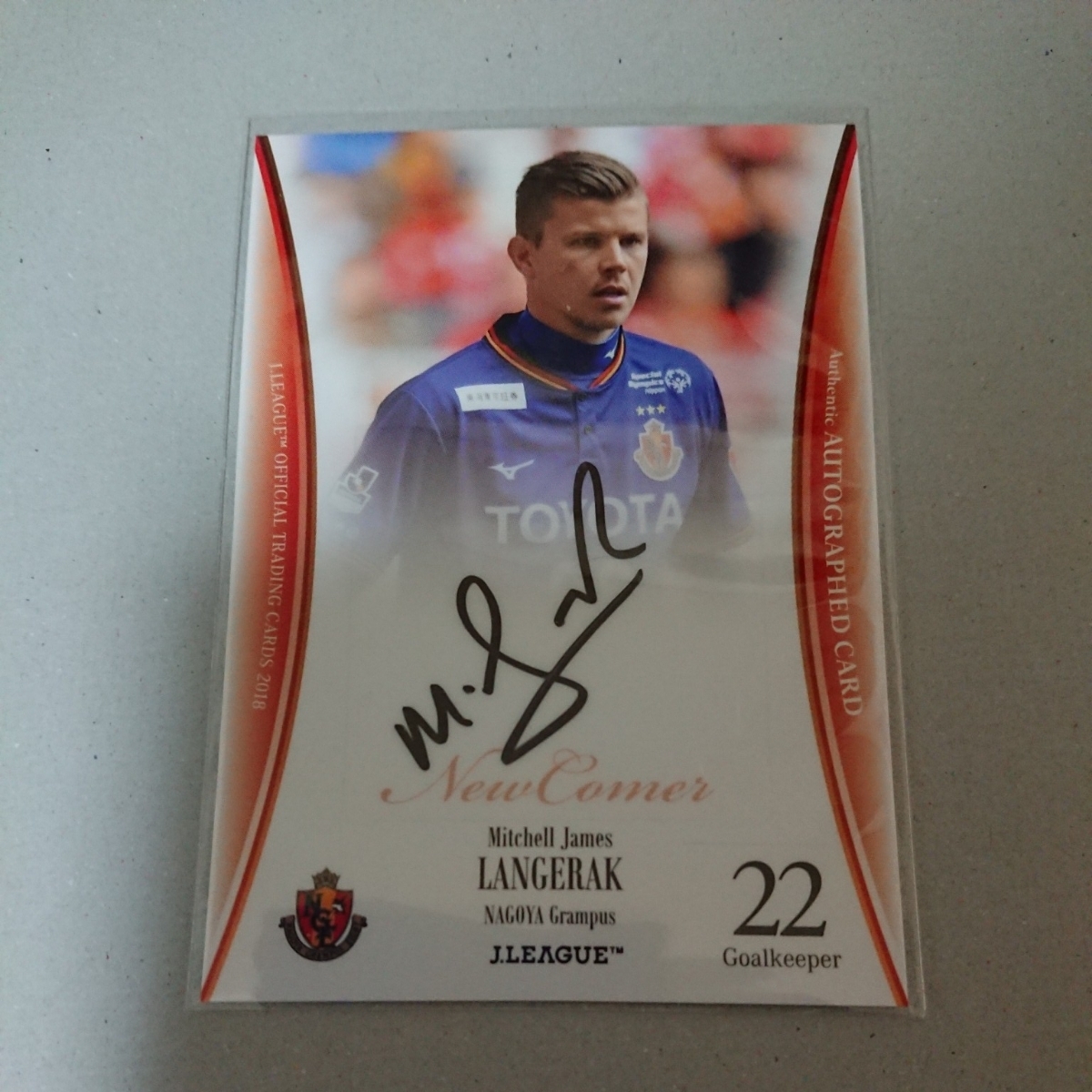 2018 2018 Jリーグオフィシャルカード 名古屋グランパス ランゲラック