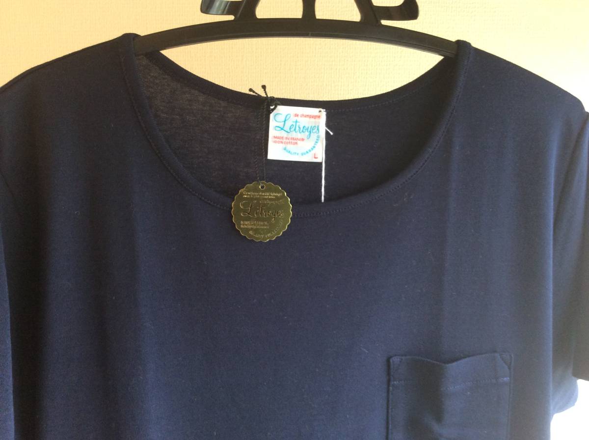 新品 LETROYES ルトロワ クルーネック Tシャツ Letroyes コットン 