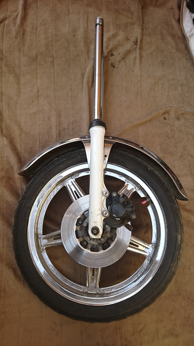 ホーク系フロントフォーク Wディスク (検)CB250TCB400TCB250NCB400N