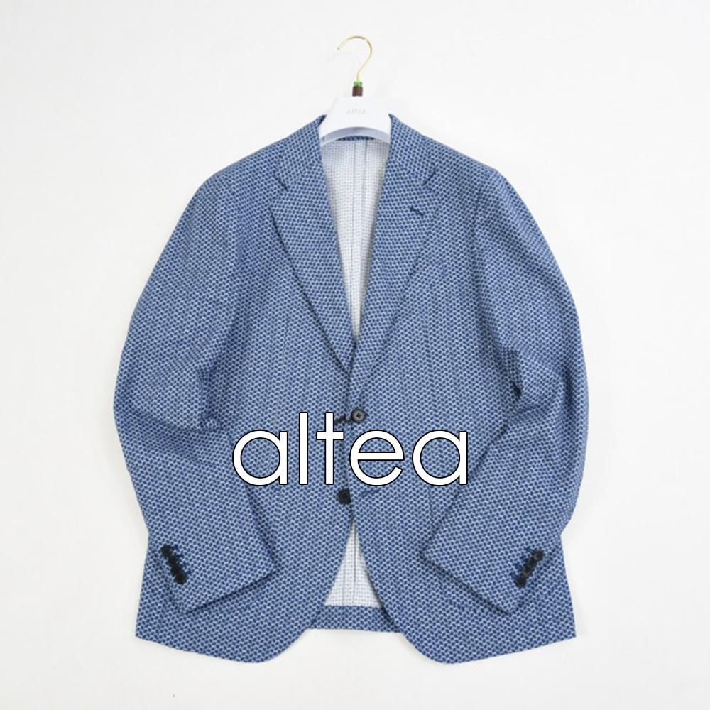 新品 6.8万 altea 【52】ジャケット シングル XL 2つボタン ニット/総