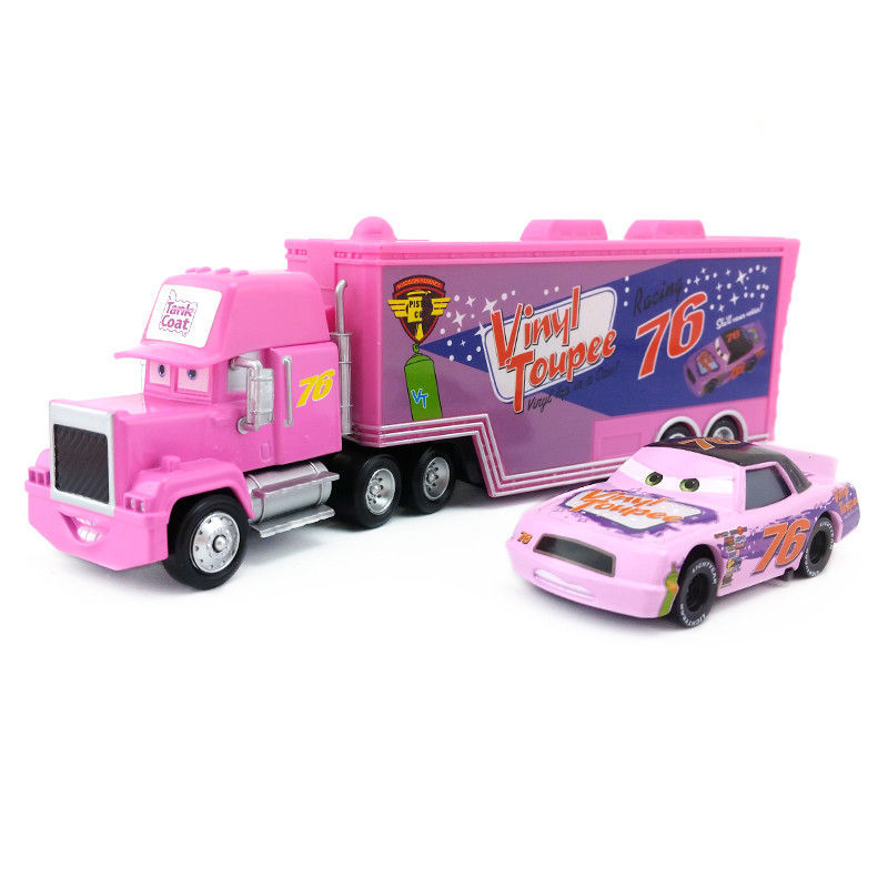 ディズニー/DISNEY カーズ/CARS マテル/MATTEL ピストンカップレーサーズ バイナル・トゥーピー No.76 & MACK/マック 2点セット