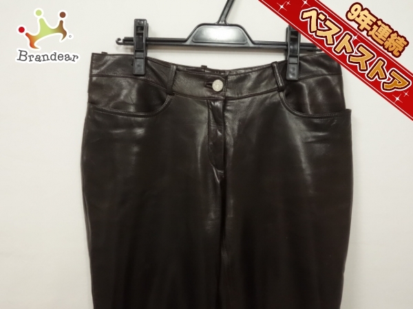 ボトムス パンツ セリーヌ CELINE サイズ38 M レディース ラムレザー