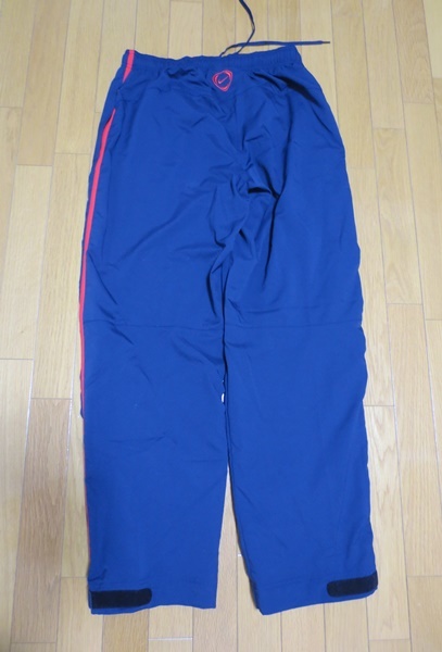 ナイキ NIKE メンズ ウインドブレーカー上下 FCBARCELONA 紺地 赤ライン XL 中古良品_10