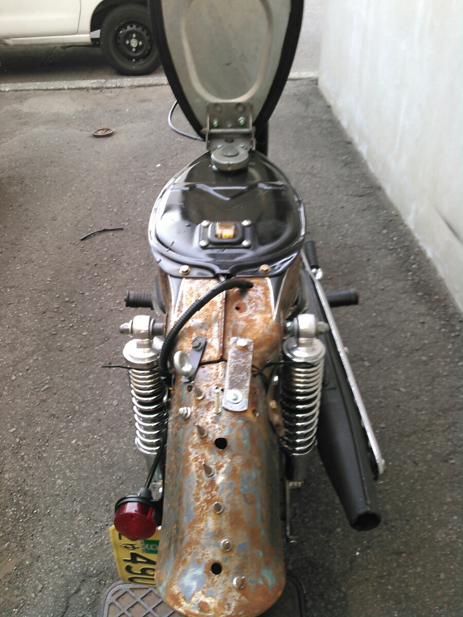 カブチョッパー ラットスタイル ホットロッド スーパーカブ ボアアップ済み 製作途中 純正フォーク ホイールお付けします 掘り出し中古車 売買されたオークション情報 Yahooの商品情報をアーカイブ公開 オークファン Aucfan Com