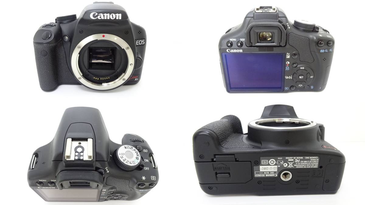 EOS 電源OK♪Canon EOS Kiss X3 デジタル一眼レフ☆レンズ EF-S 18-