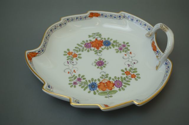 美品】マイセン インドの華 リーフディッシュ 1枚 17cmプレート 番号