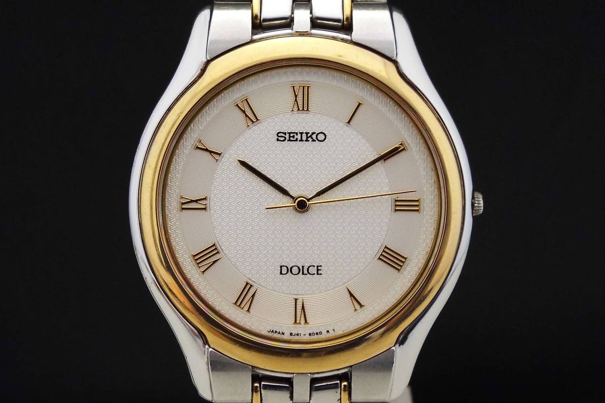 SEIKO セイコー/DOLCE ドルチェ/クオーツ/メンズ腕時計/ローマン/8J41 