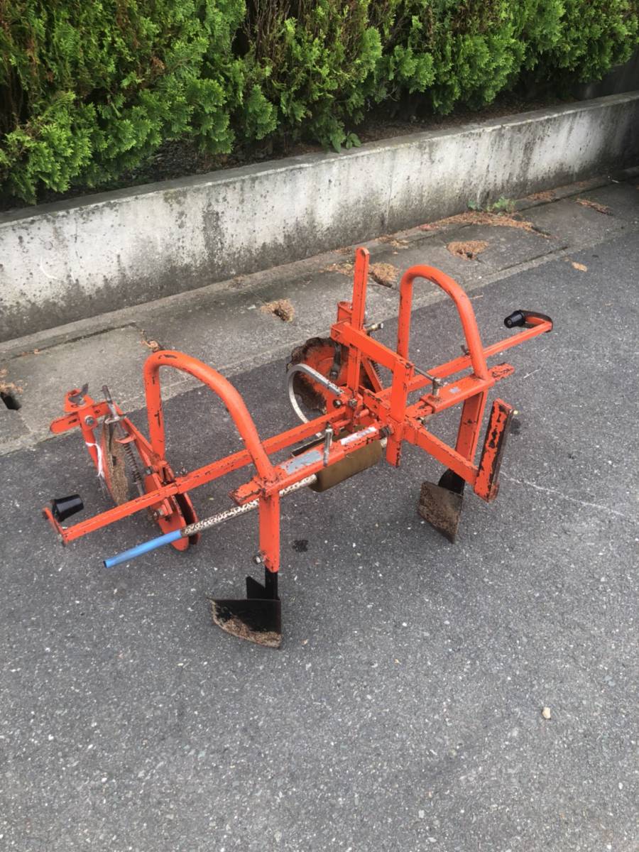 Ａ-384　ハイマルチ　Ｋ型　マルチ張り機　管理機用 パーツ ビニール張り 園芸　中古品_2