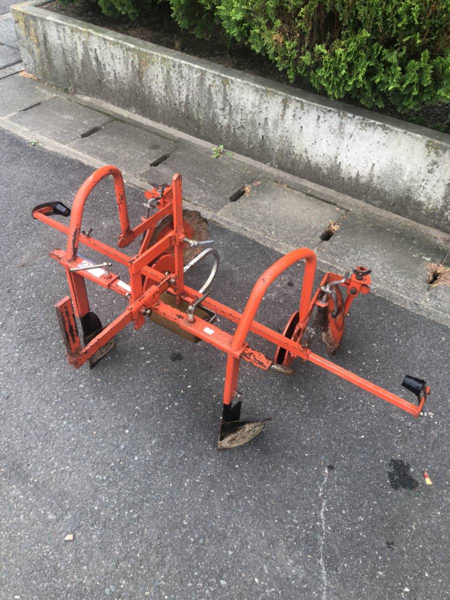 Ａ-384　ハイマルチ　Ｋ型　マルチ張り機　管理機用 パーツ ビニール張り 園芸　中古品_3