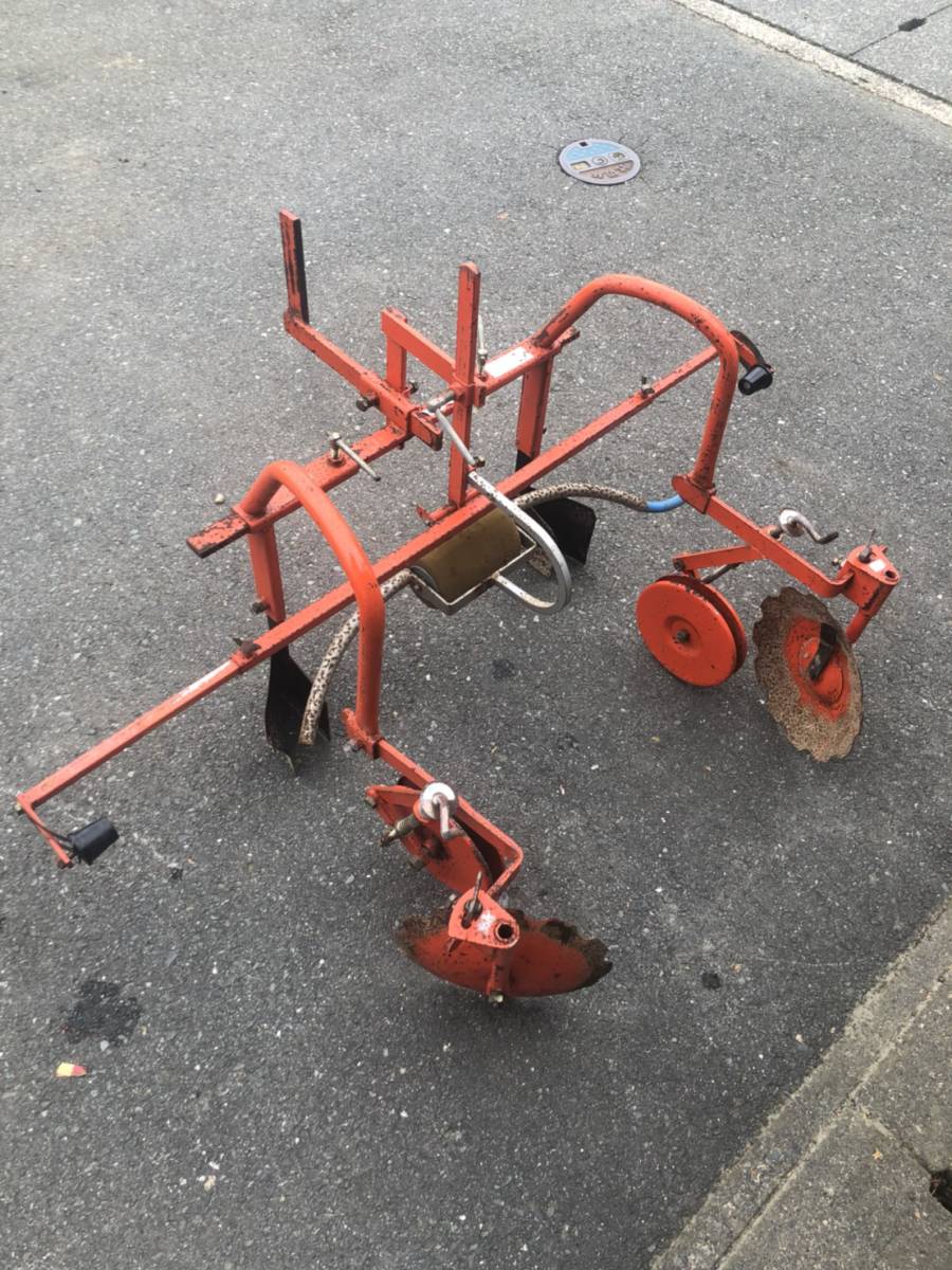 Ａ-384　ハイマルチ　Ｋ型　マルチ張り機　管理機用 パーツ ビニール張り 園芸　中古品_4