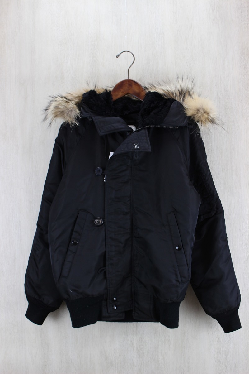 激安大特価，限定セール GOLDEN FLEECE SPIEWAK フライトジャケット/34/ナイロン/BLK/ボタン欠品/使用感有/汚れ有/毛玉有/キズ有(XSサイズ以下)｜売買されたオークション情報、yahooの商品情報をアーカイブ公開 - オークファ XSサイズ以下
