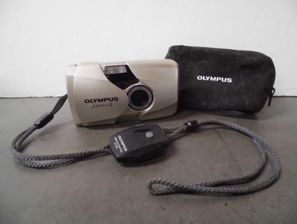 OLYMPUS μ[mju:]-II フィルムカメラ 黒 (収納ケース付) OLYMPUS μ[mju