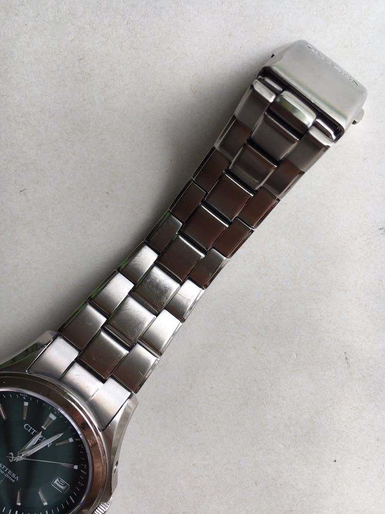 シチズンアテッサ電波 H110-T014836 チタン製10BARメンズ