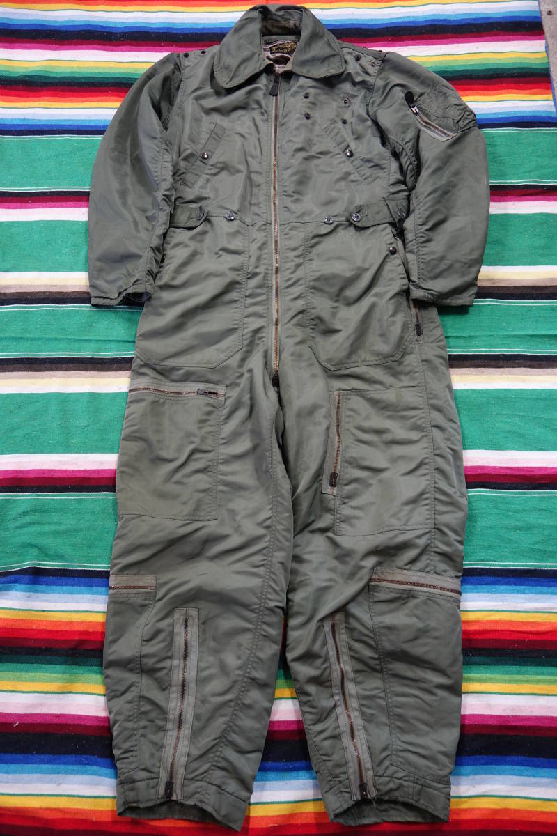 米軍実物ビンテージUS AIR FORCE 60s CWU-1/Pフライトスーツ【M】 黒タグ