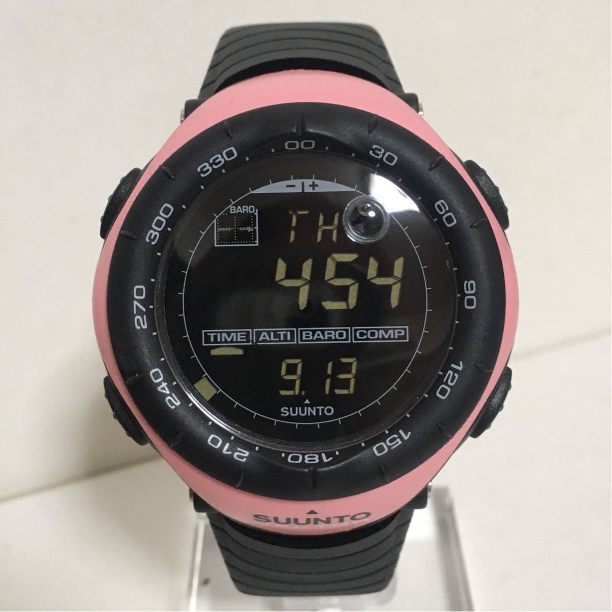 美品 SUUNTO VECTOR BLACK×PINK スント ベクター ブラック ピンク 反転 