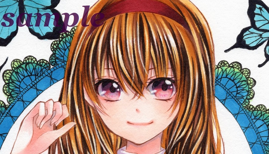 オリジナル お嬢様 茶髪の女の子 手描きイラスト 手描きイラスト 売買されたオークション情報 Yahooの商品情報をアーカイブ公開 オークファン Aucfan Com