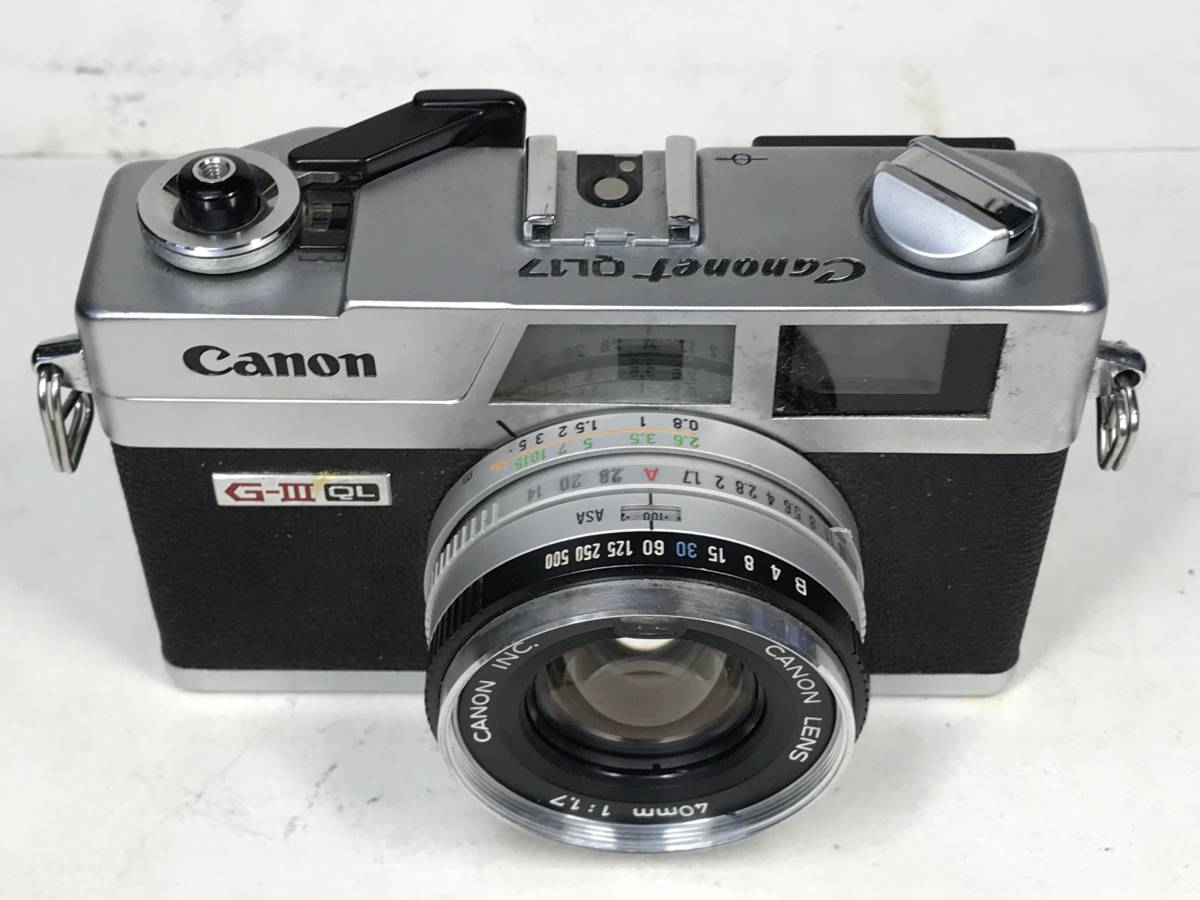 CANON キヤノン Canonet QL17 GⅢ ボディ レンズ CANON LENS 40mm F1.7 
