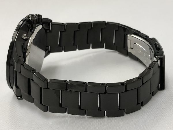 美品 SEIKO 電波ソーラー 7B42-0AT0 ブラック SEIKO 電波ソーラー