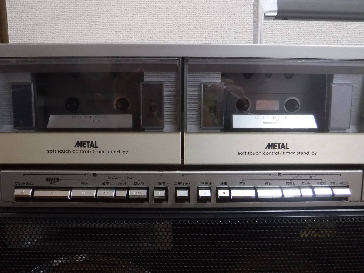 SHARP シャープ 希少 GF-909 ラジカセ ダブルデッキ 動作品 レトロ