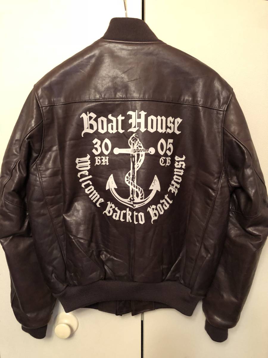 BOAT HOUSE　ボートハウス　スタジャン　サイズL 【希少】 BOAT HOUSE ボートハウス ⁄ スタジャン JOYMARK アメリカ製 Boathouse