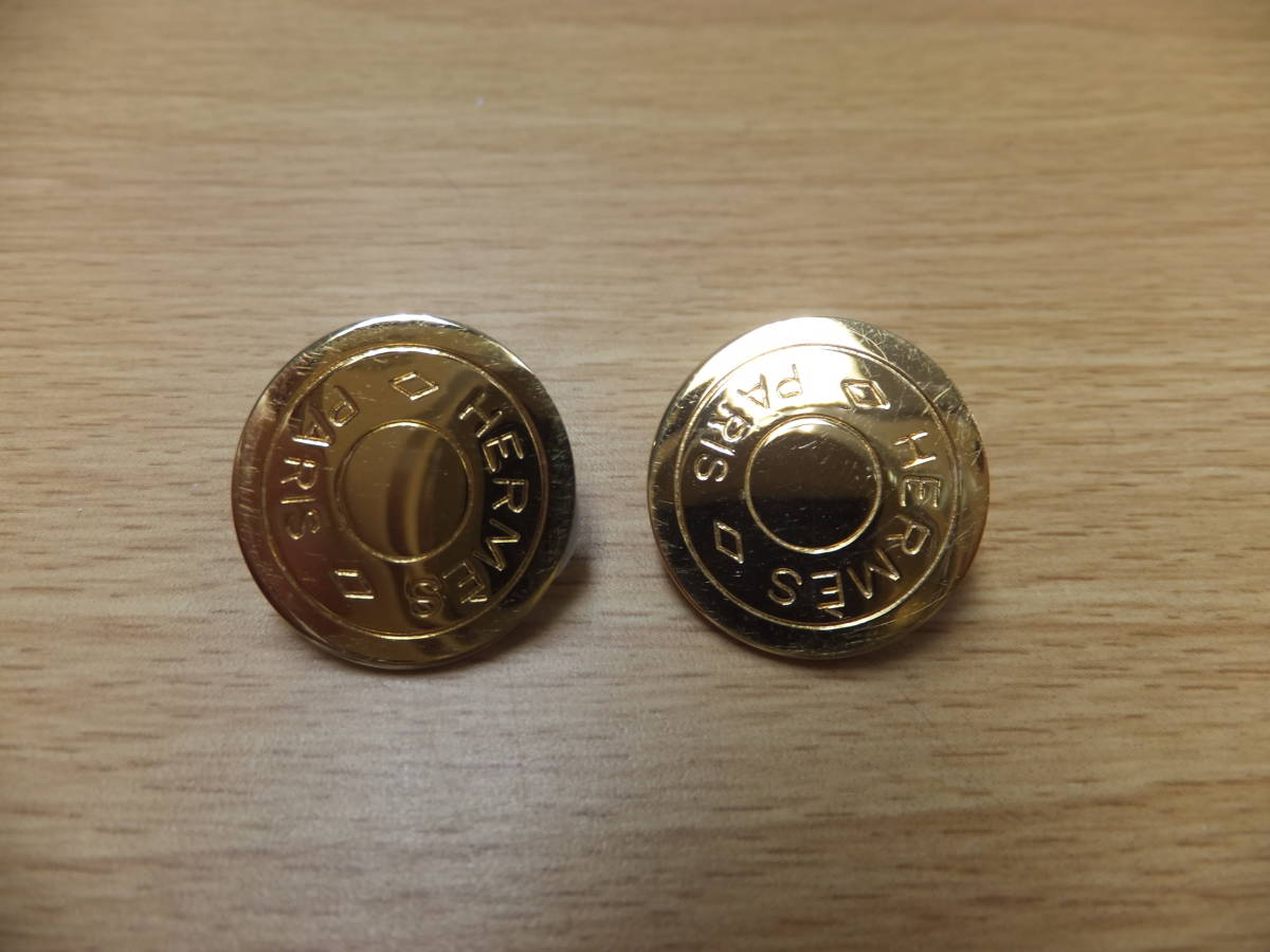 HERMES エルメス イヤリング　セリエ　ゴールド　箱付き　B品　1円スタート