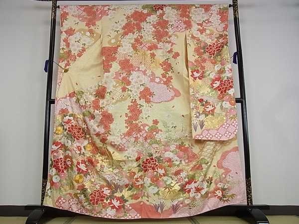 人気，100%新品 着物屋こころ 極上 振袖 駒刺繍 吉祥鹿の子花尽くし 暈し染め 金彩 逸品 ｊ3210(振袖)｜売買されたオークション情報、yahooの商品情報をアーカイブ公開 - オークファン 振袖