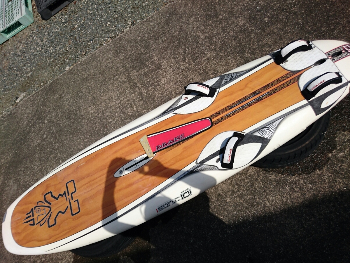'09 ドレイク３８ｃｍフィン付き STARBOARD ISONIC Wood 101西濃運輸支店止め着払い発送 浜名湖周辺手渡し