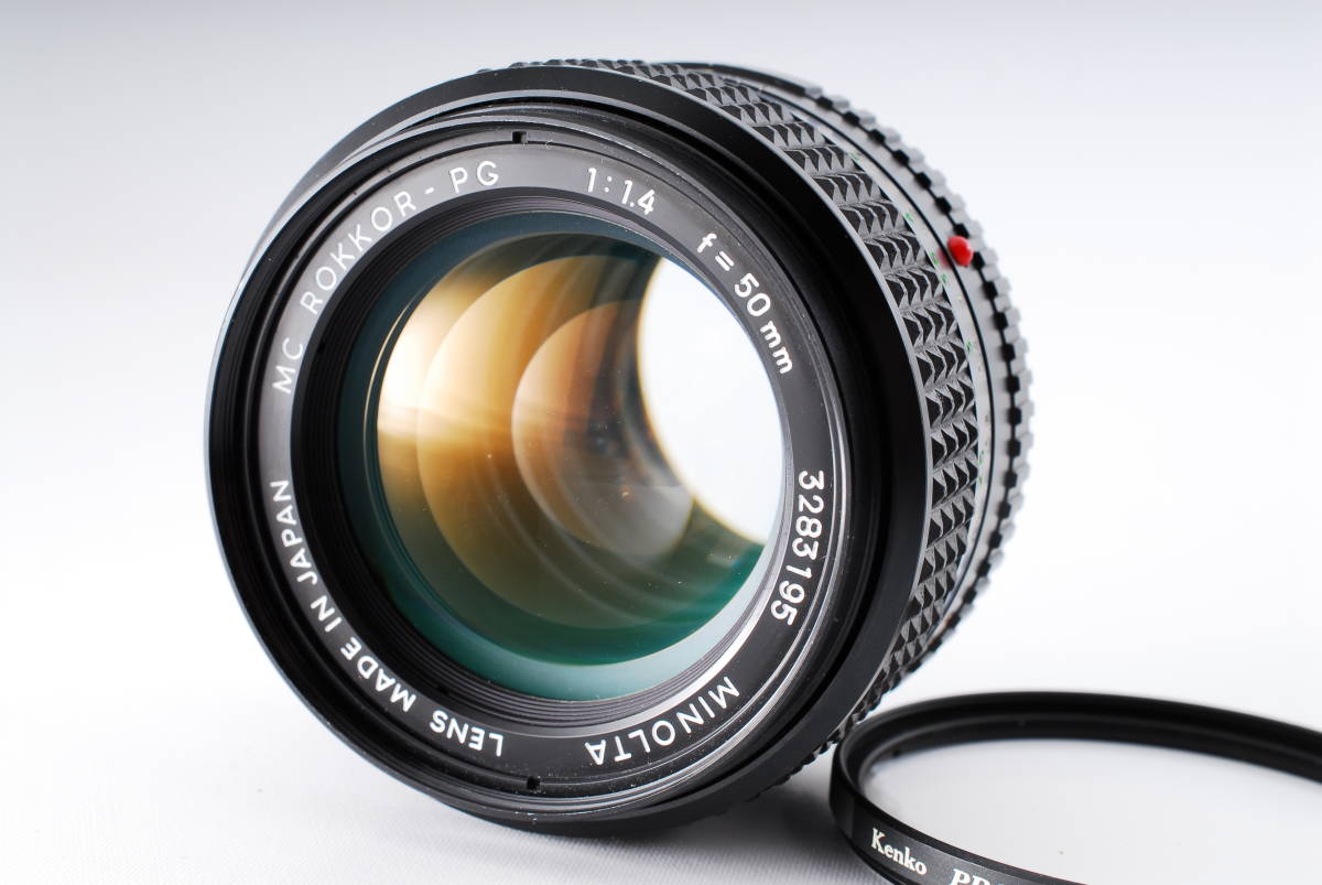 ☆希少・極上品☆ MINOLTA ミノルタ MC ROKKOR-PG 50mm F1.4 レンズ