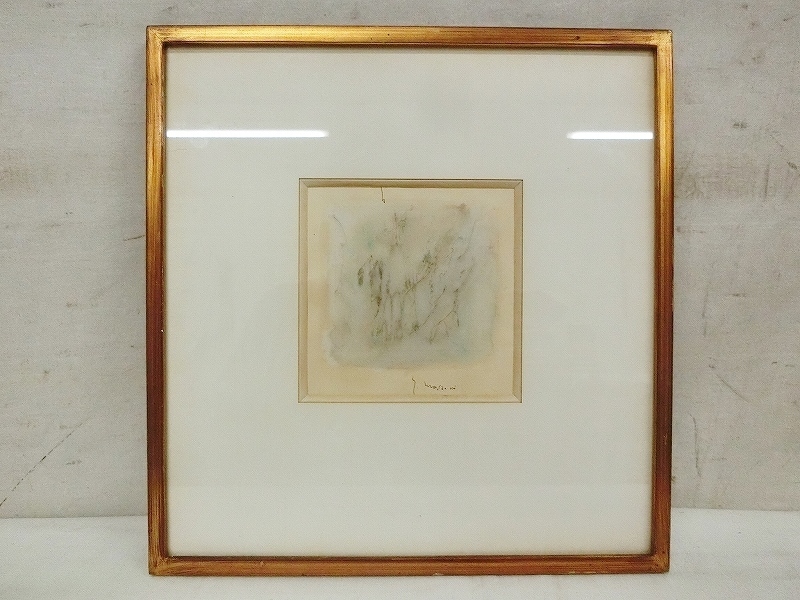 【数量限定，お買い得】 E08138 サイン有 水彩画 額装 小品(その他)｜売買されたオークション情報、yahooの商品情報をアーカイブ公開 - オークファン その他