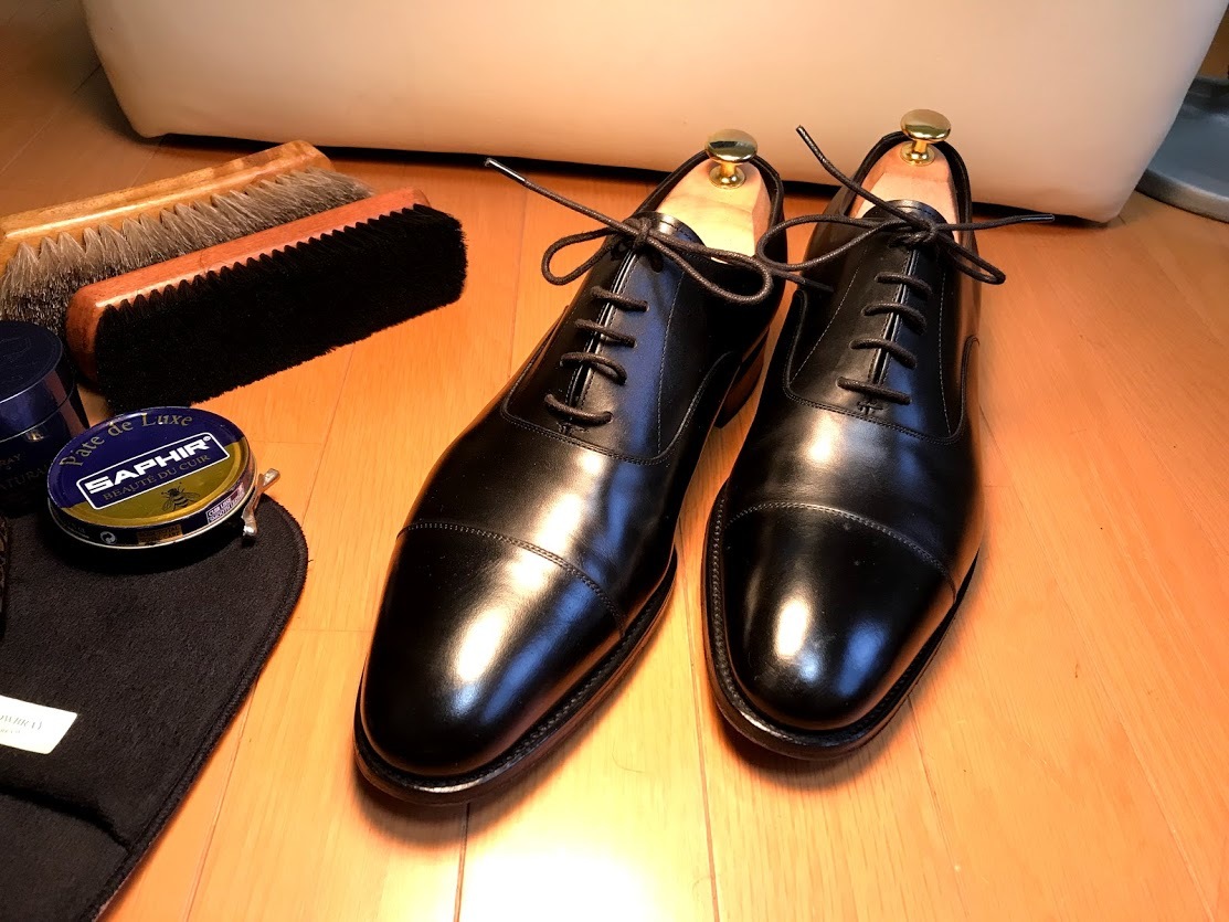 TradingPost ORIGINAL Cap-toe 5-lace BLK 9 // トレーディングポスト キャップトゥ (５レース) 黒 27cm相当