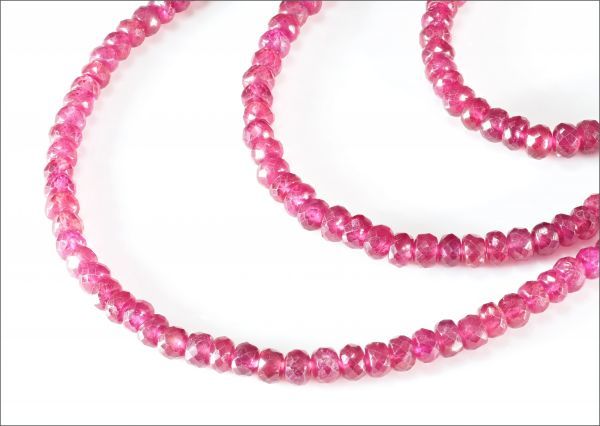 極美】【定価80万】最高級 オール 天然 ルビー ロング ネックレス 
