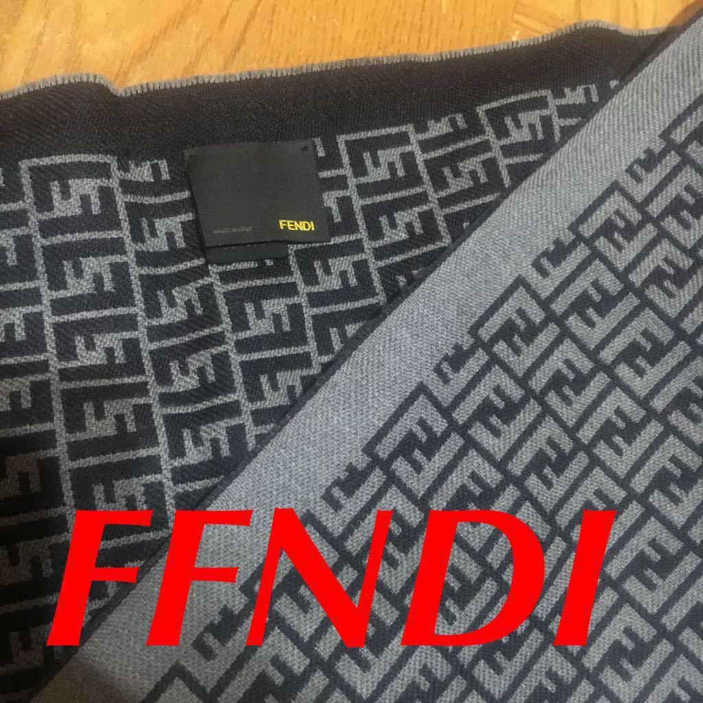 FFNDIイタリア製マフラーストールwool100%今時期マダムセレブ
