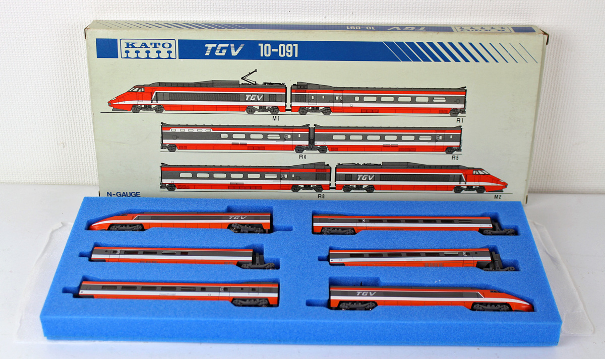 ◇中古品◇鉄道模型 Nゲージ TGV 10-091 6両 基本セット KATO