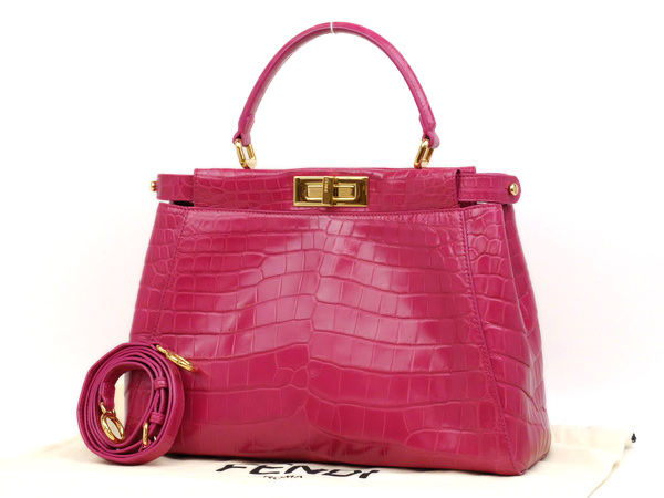 ピーカブー フェンディ FENDI 超希少 ヒマラヤクロコ オーダー品 