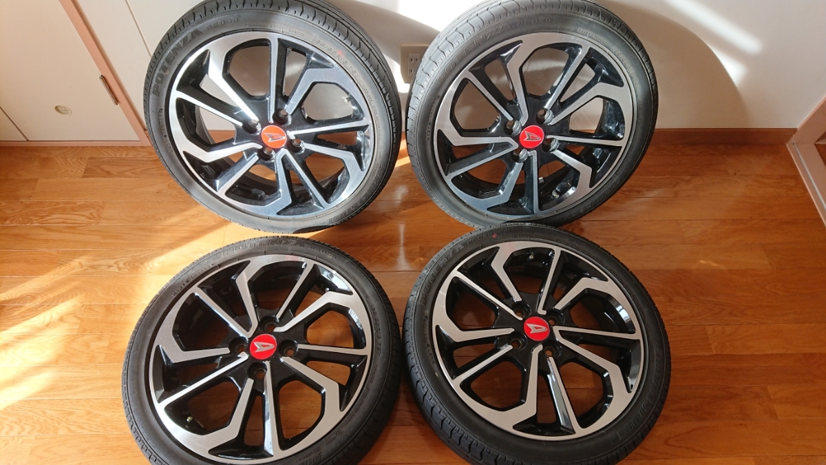 Lコペン純正16インチ 2本ホイールセット 5スポークデザイン ダイハツ コペン エクスプレイ純正ホイール 16インチ4.5J +45 タイヤ