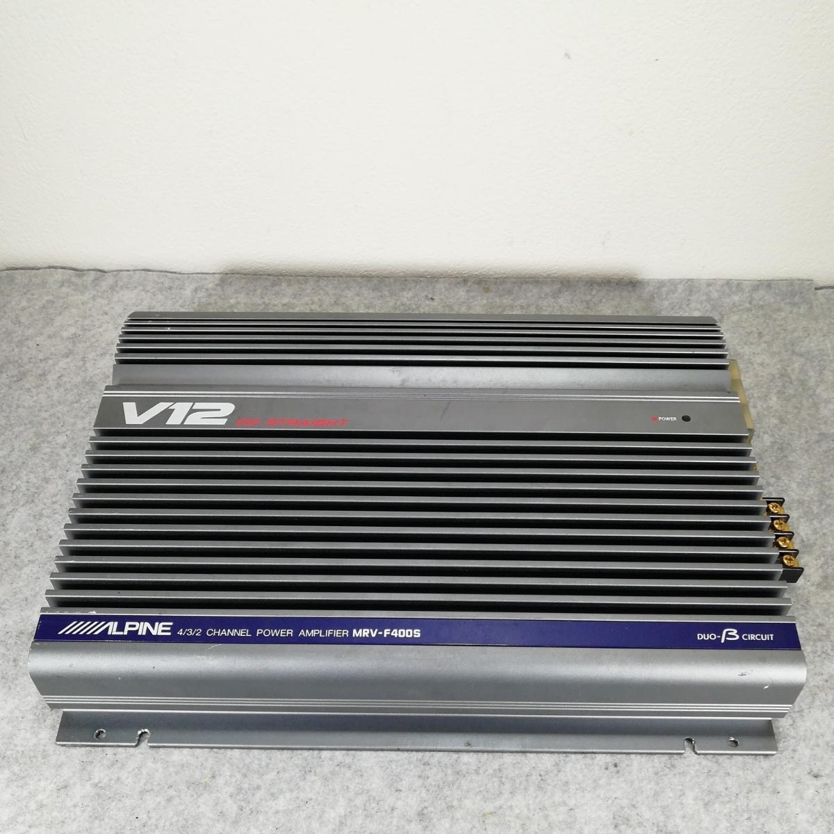 ALPINE パワーアンプ MRV-F400S ジャンク V12 DC STRAIGHT ALPINE MRV