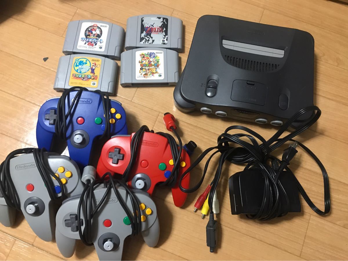 任天堂64 本体セット カセット付き 0 任天堂 本体 ソフト n6202△N64