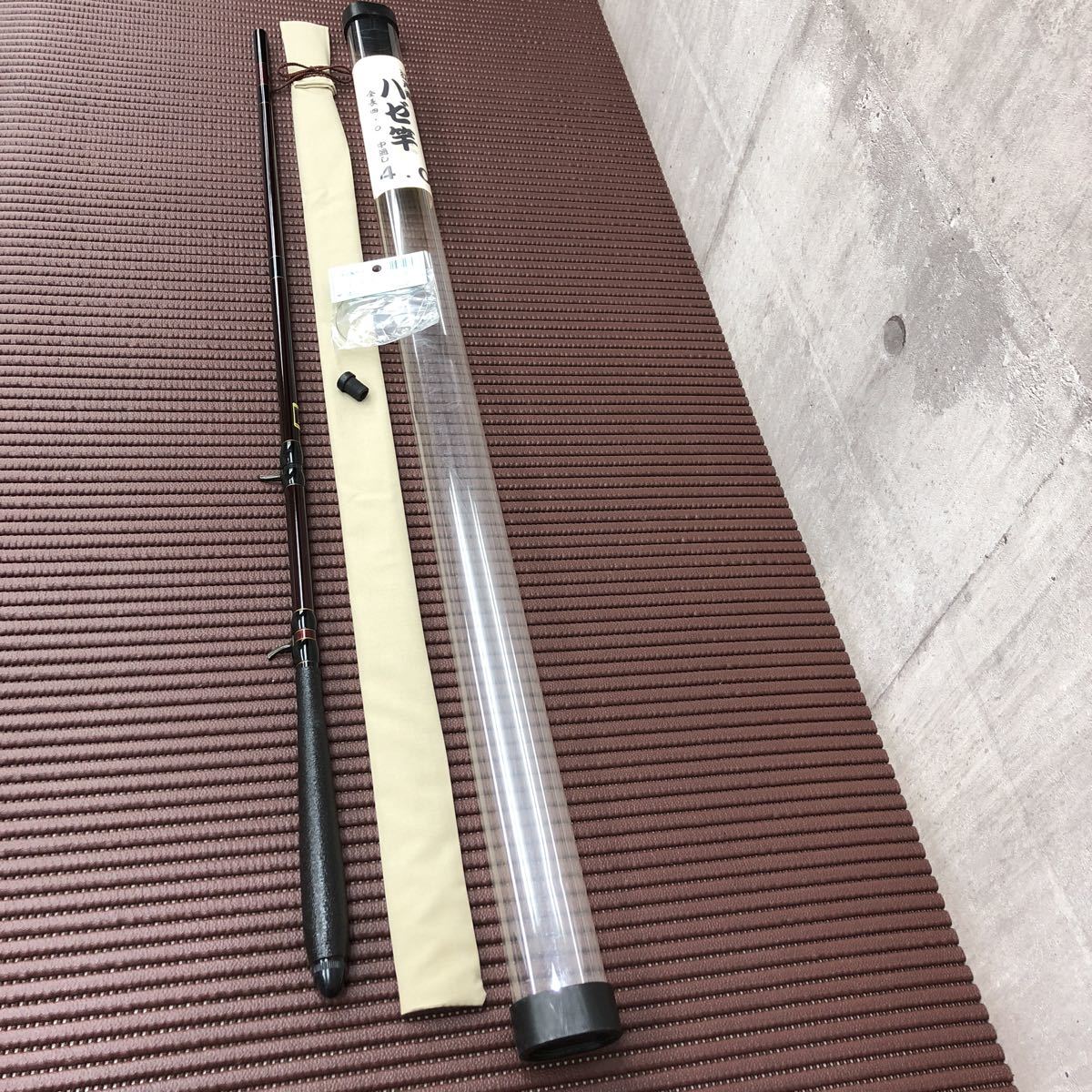 □大森忠商店 江戸前ハゼ竿 4．0 中通し 中古□ 大森忠商店