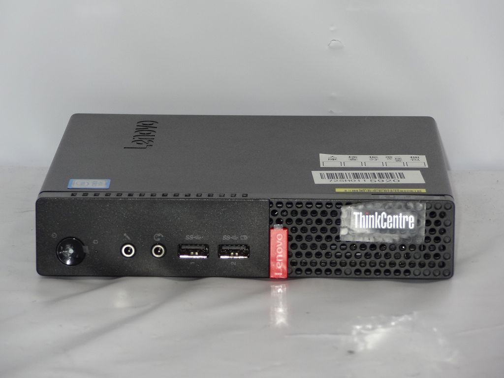 1円～ Lenovo ThinkCentre M710Q Tiny Core i5 7400 2.4GHz/8GB/500GB/Win10Pro/AC無【栃木出荷】