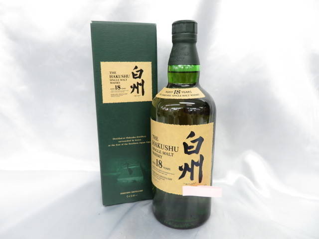 未開栓】SUNTORY サントリー 白州 18年 シングルモルト ウイスキー