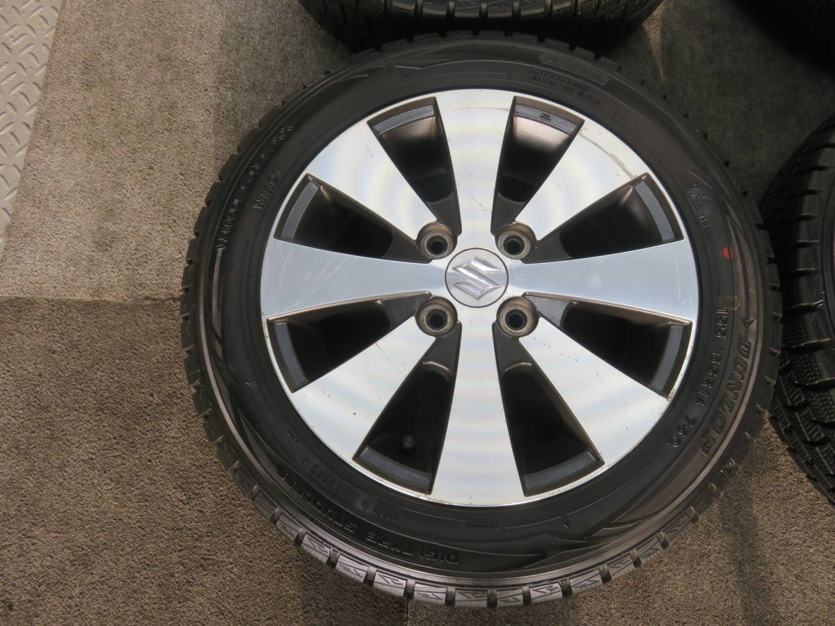 引取り大歓迎！155/65R14 ダンロップ ウインターマックスWM01、スズキ 